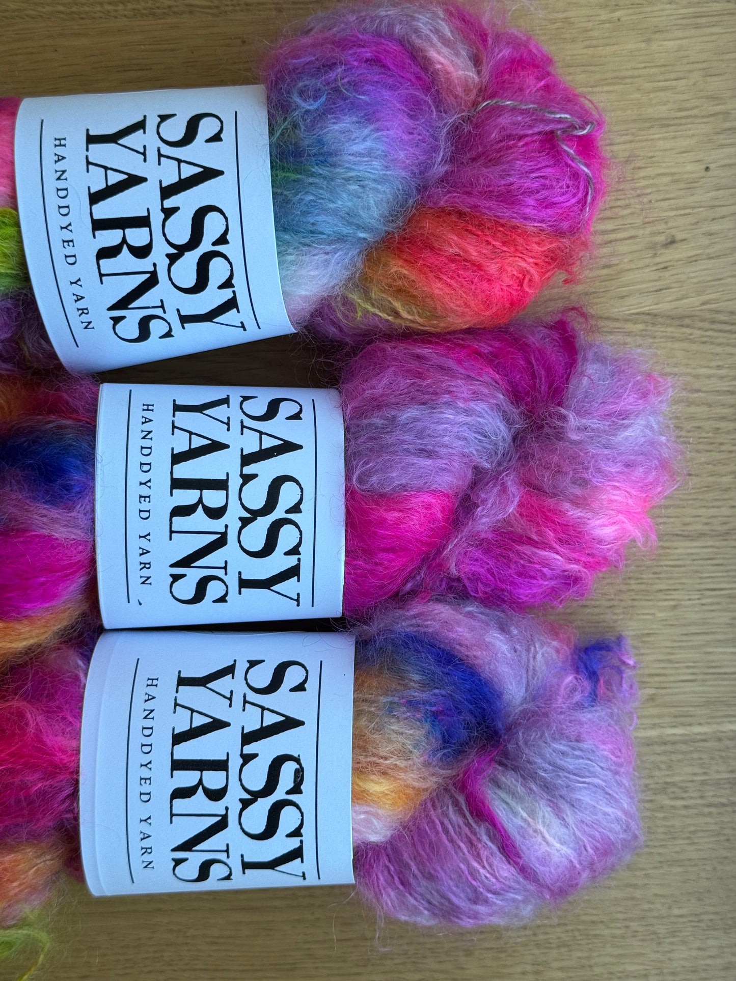 Chunky/fed Mohair - Cirkus