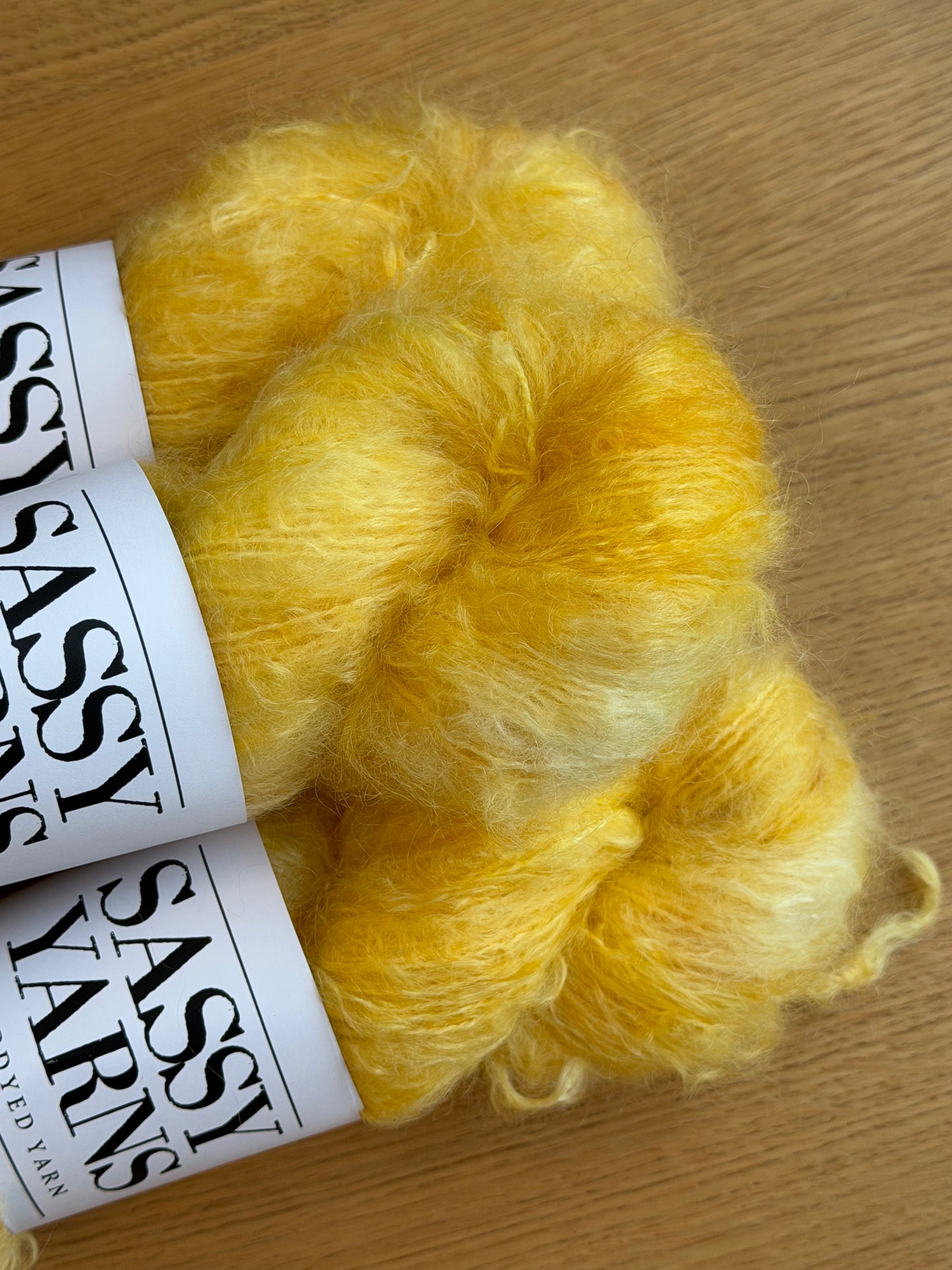 Chunky/fed Mohair - Solskin