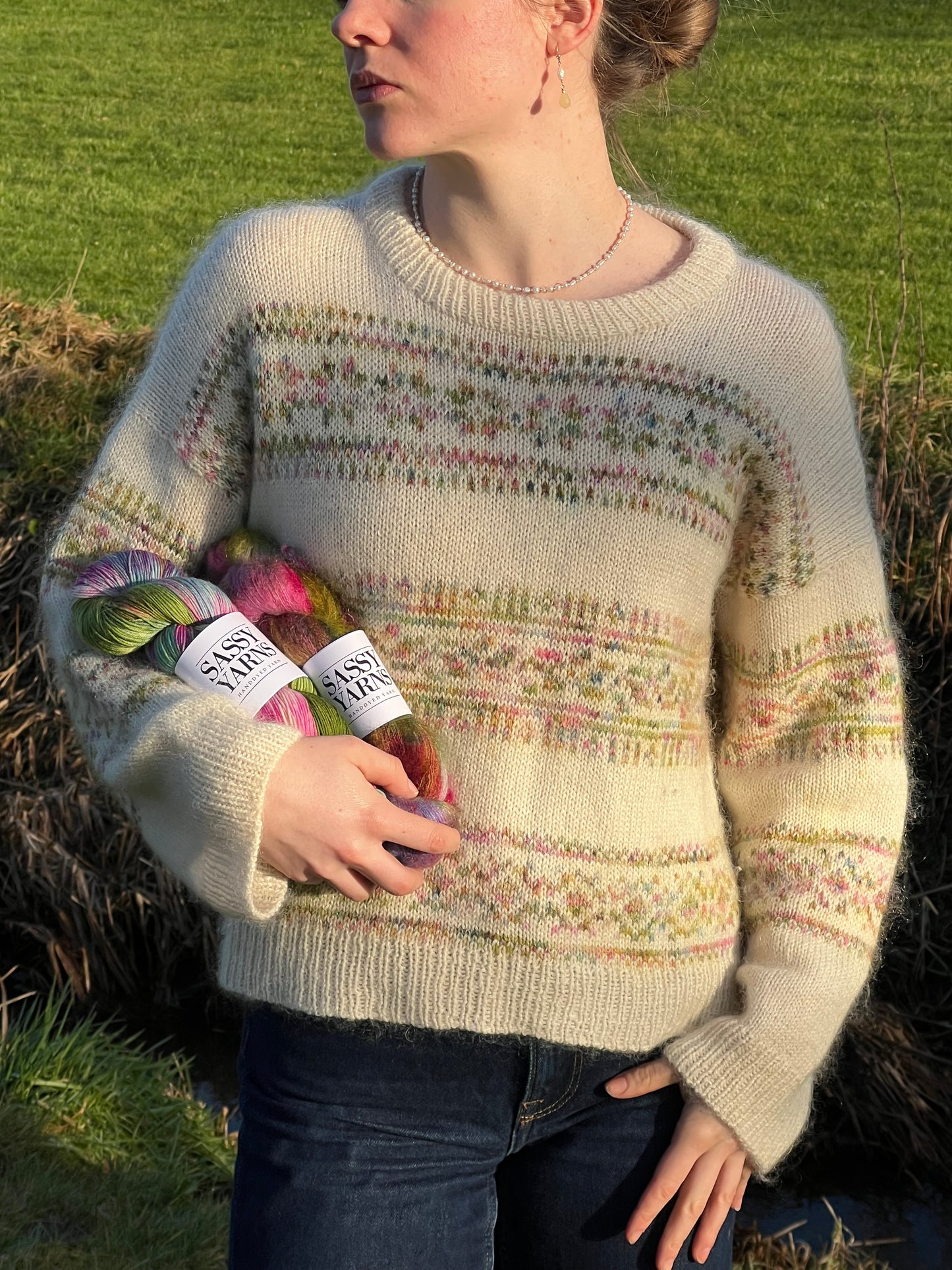PORCELÆN SWEATER AF LENE HOLME SAMSØE