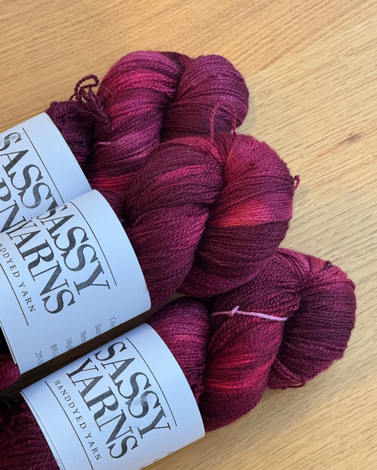 Merino lace 800 - Rødvin