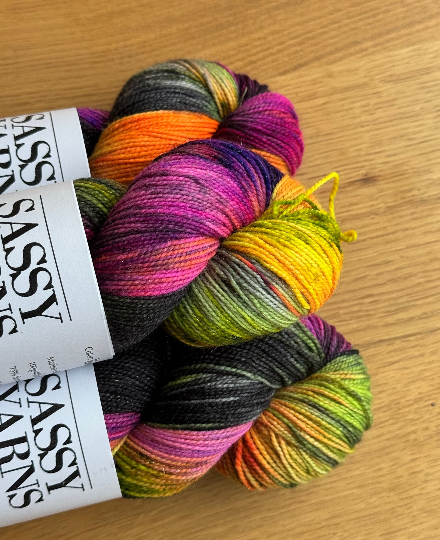 Merino Guld Glitter Sock - Vampyr vingummi