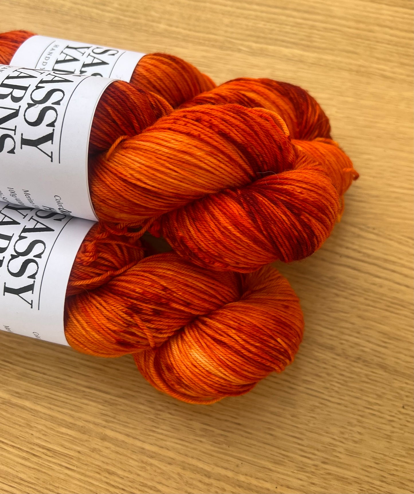 Merino Fingering - Orange Ild