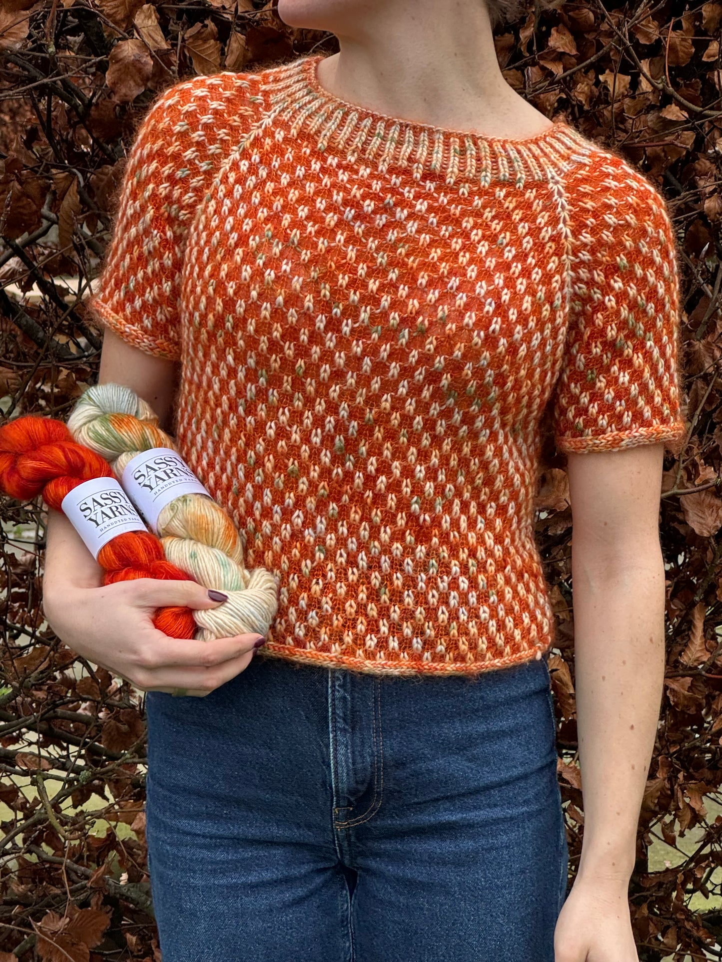 CRAZY COUSIN AF PURE KNIT AND PURL – Orange