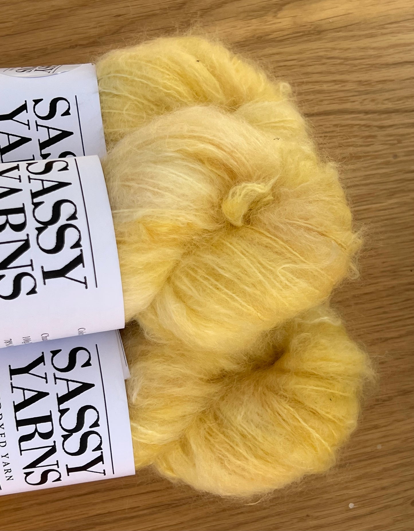 Chunky/fed Mohair - Solskin