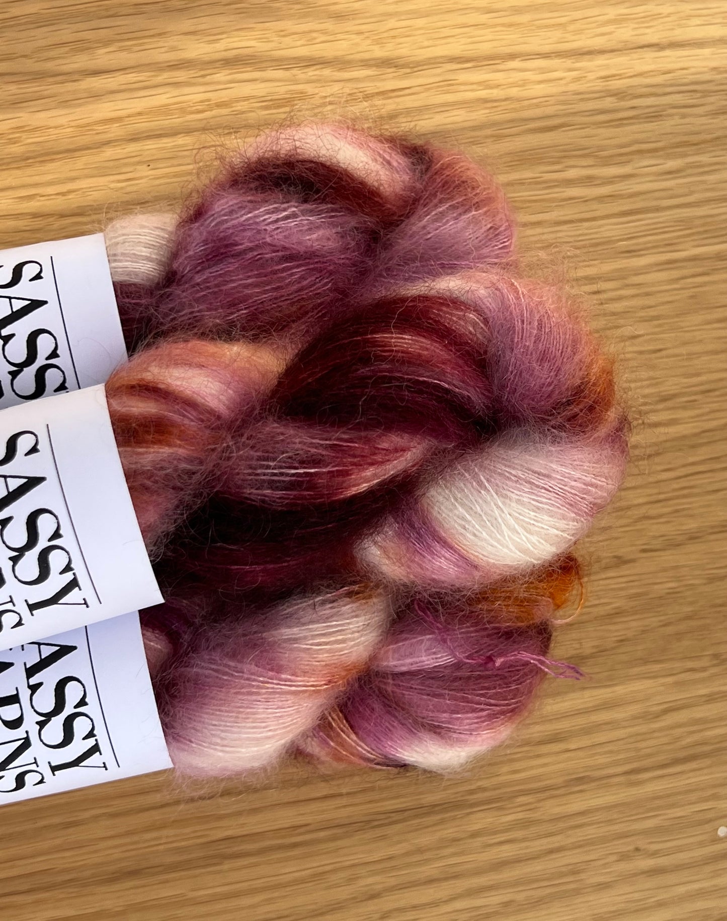 Kid silk mohair - Kirsebærtræ