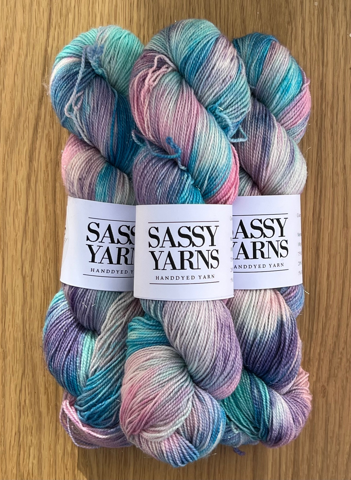 Merino Sølv Glitter Sock - Enhjørning