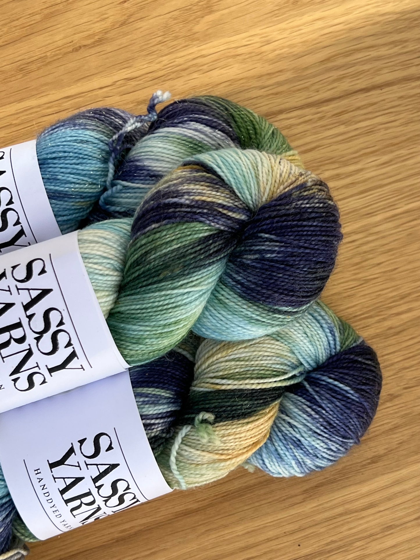 Merino Guld Glitter Sock - Vesterby