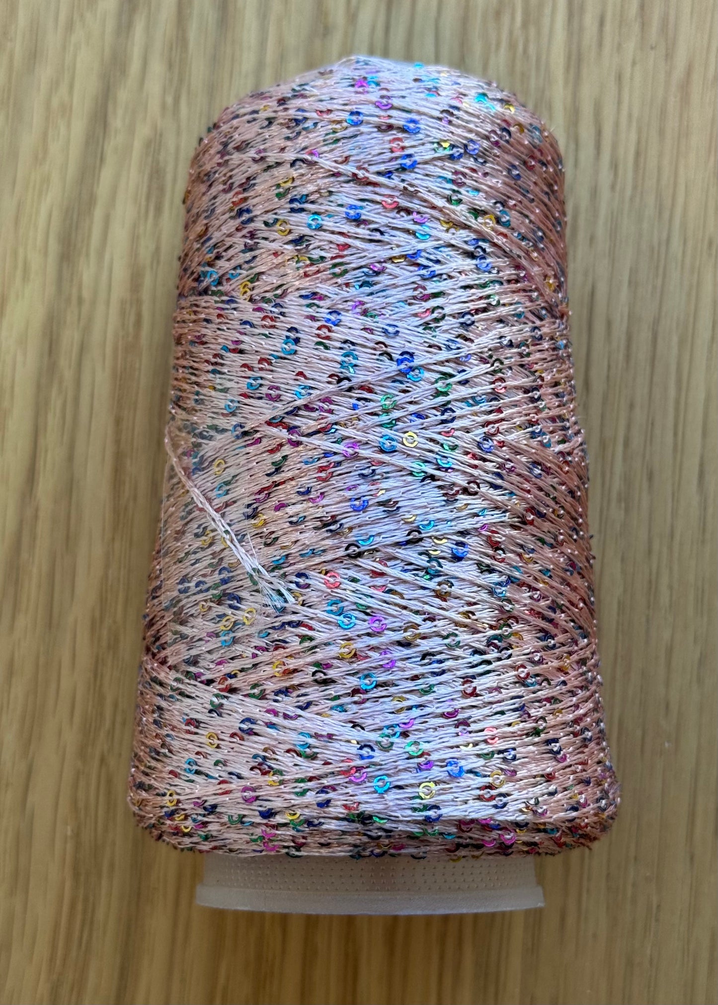 Små pailletter - lyserød multi