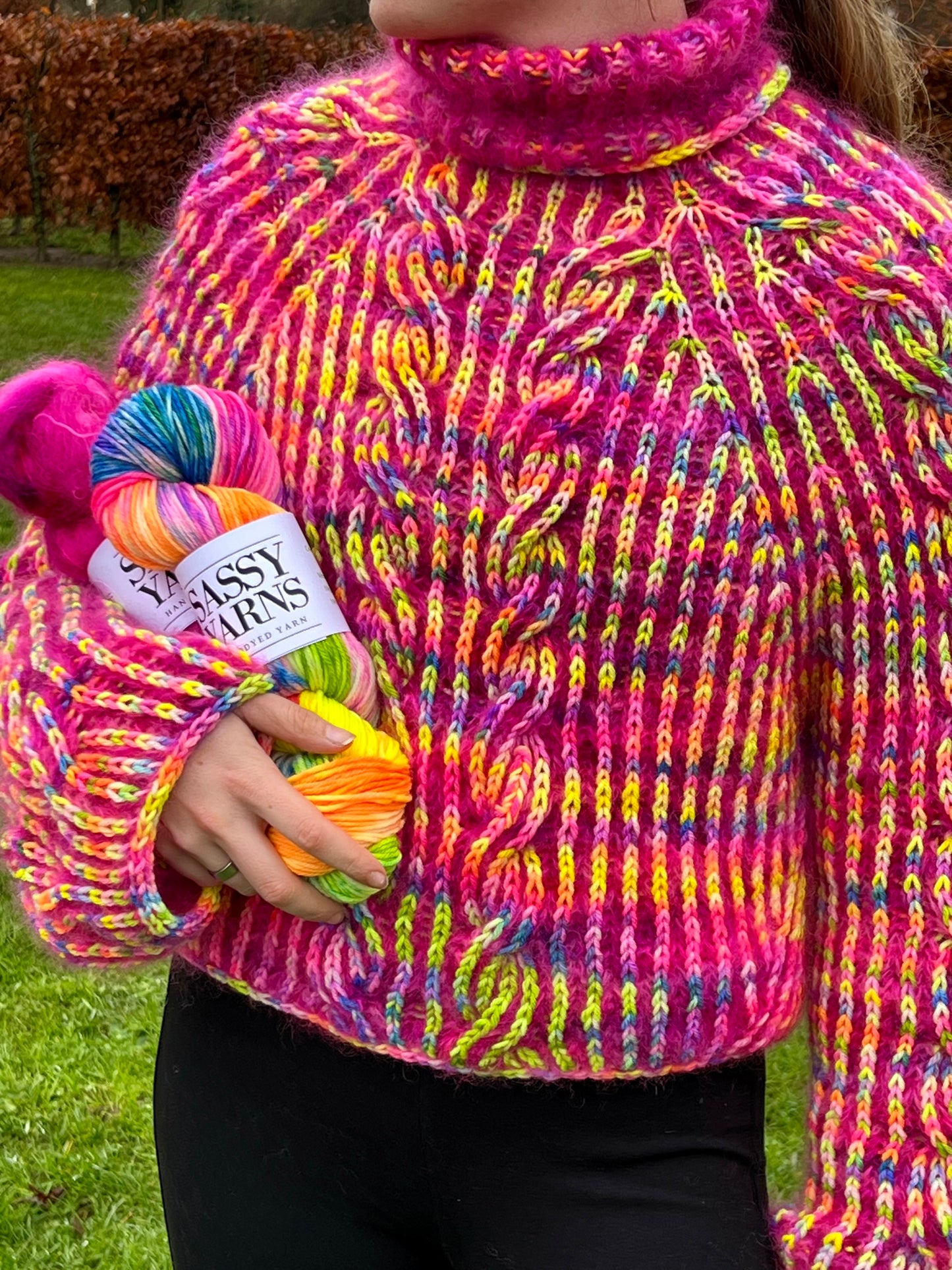 CHANGES SWEATER AF POPKNIT - PINK