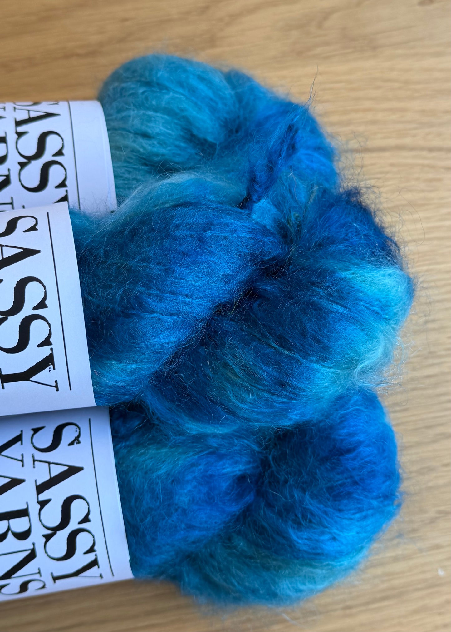 Chunky/fed Mohair - Påfugl