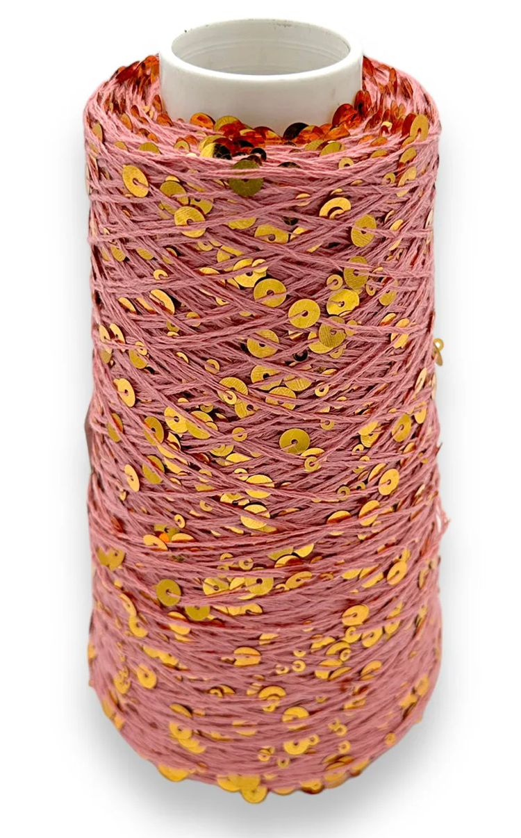 Wolle Halle Paillette - Cheri guld