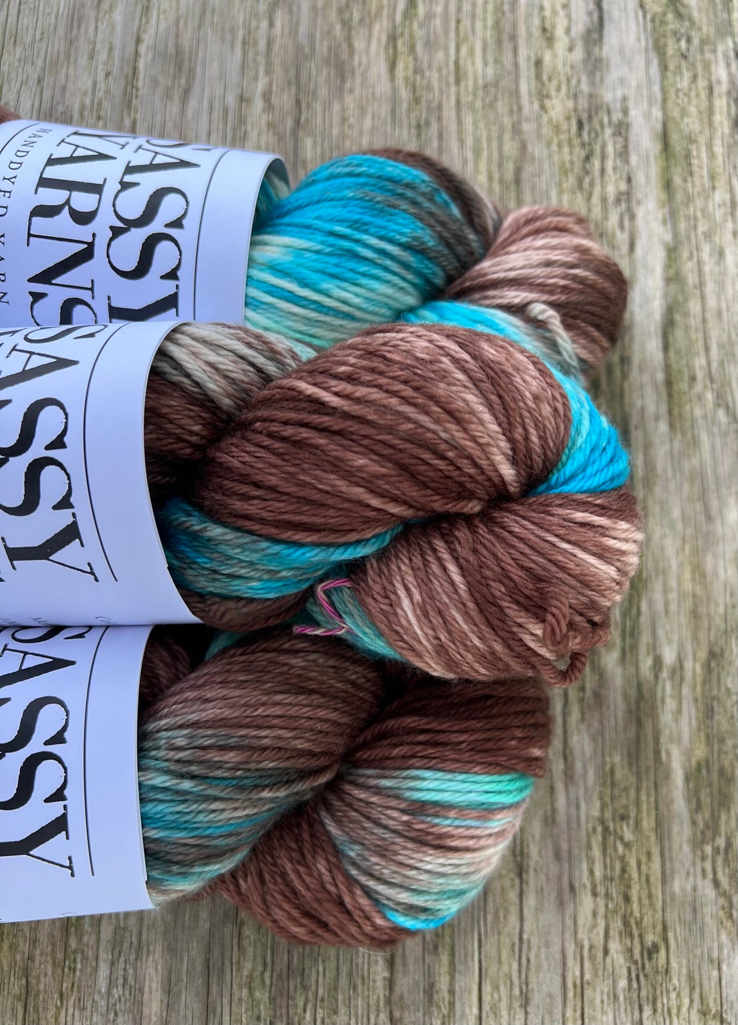 Merino DK - Brun/turkis - View 2