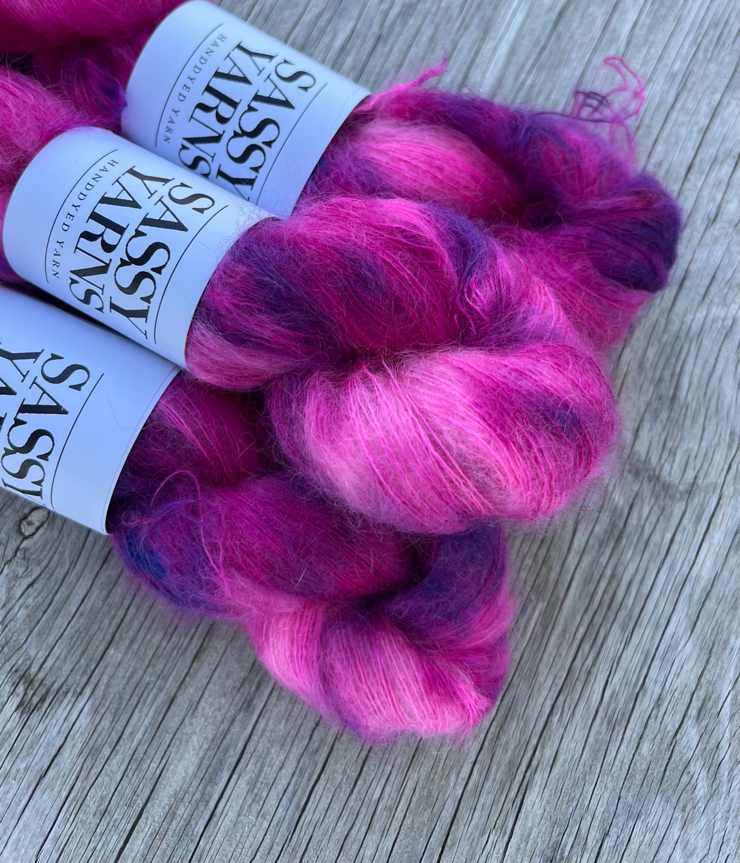 Kid silk mohair - Magenta - View 2