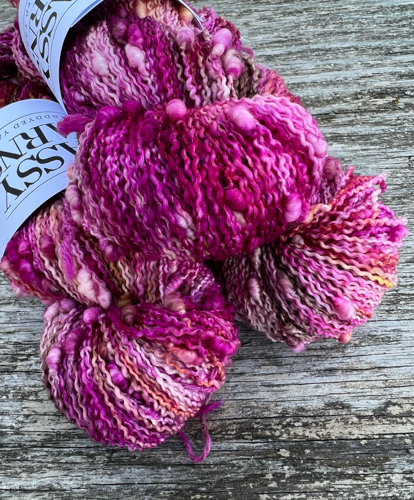 Merino Slub - pink/brun - View 2