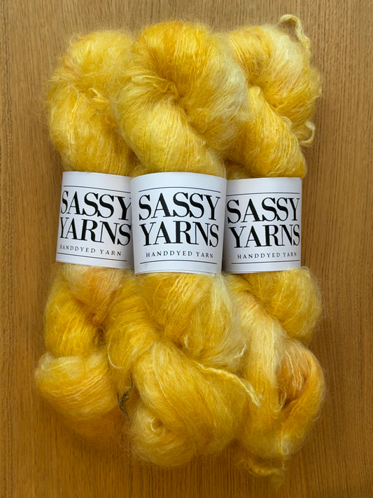 Chunky/fed Mohair - Solskin