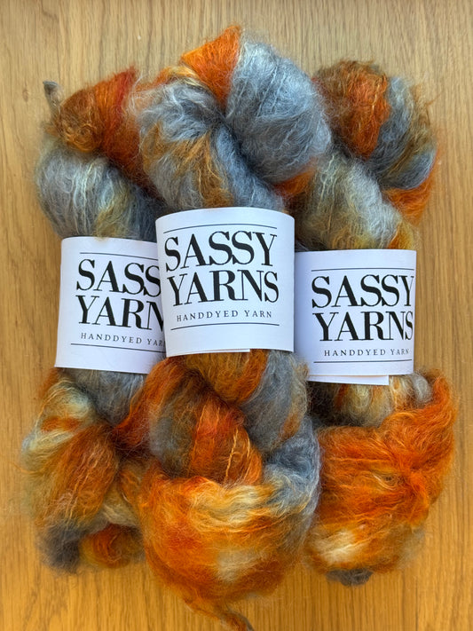 Chunky/fed Mohair - Rust