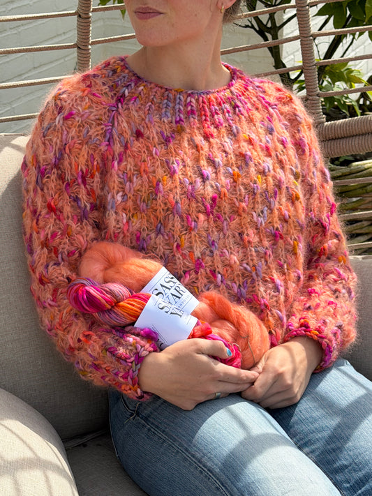BEAR SWEATER AF PURE KNIT AND PURL – Sorbet/Koral