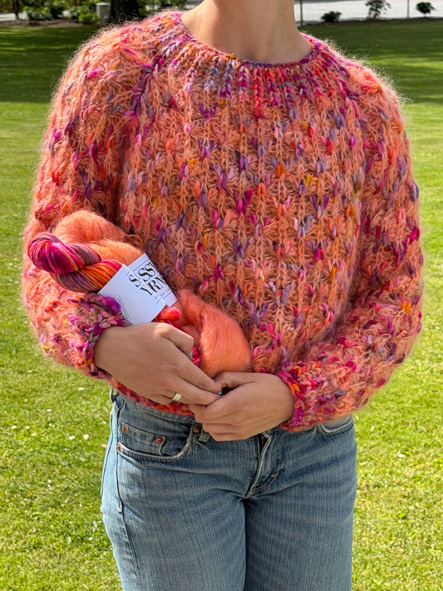 BEAR SWEATER AF PURE KNIT AND PURL – Sorbet/Koral