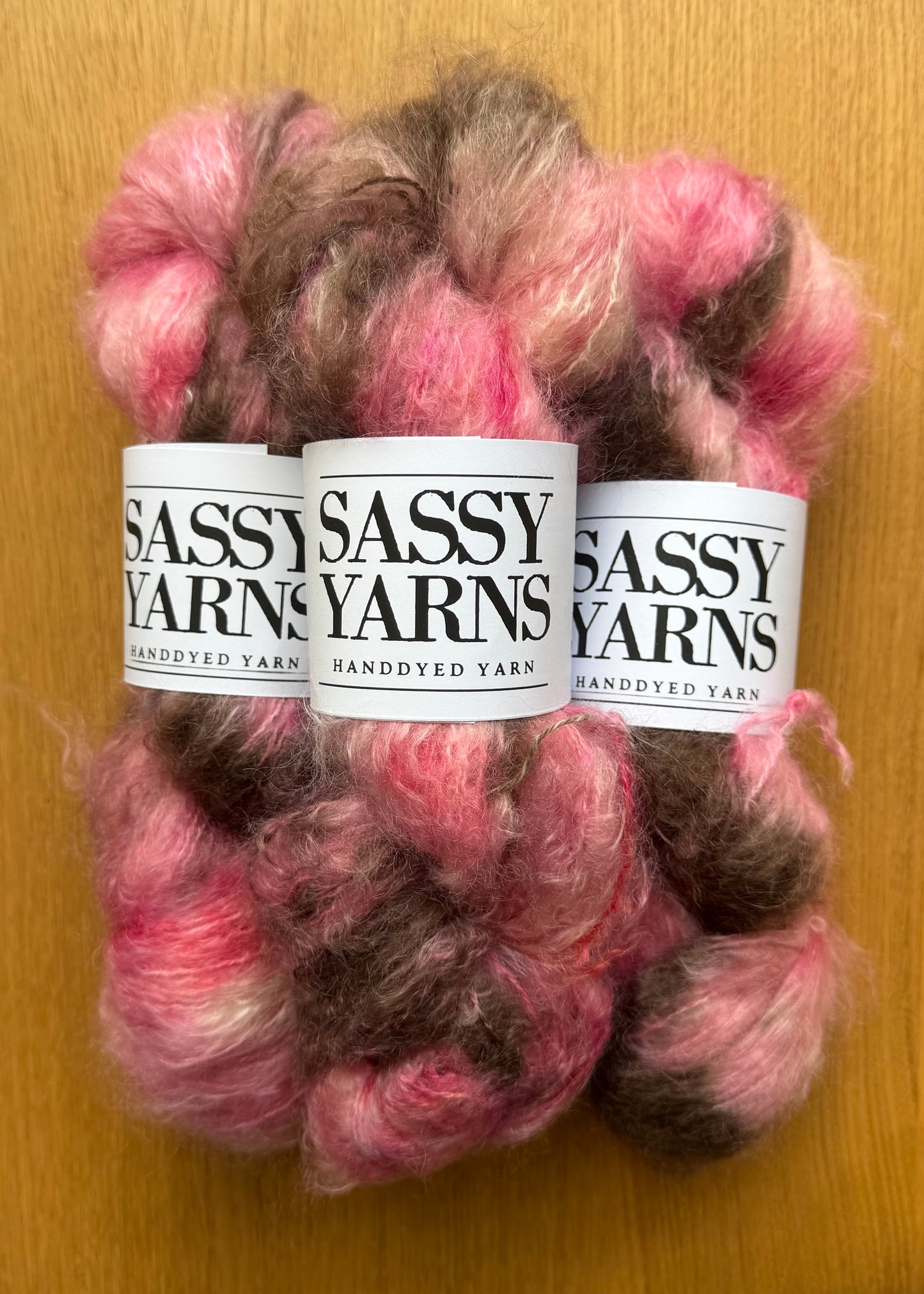 Chunky/fed Mohair - Solbærdrøm