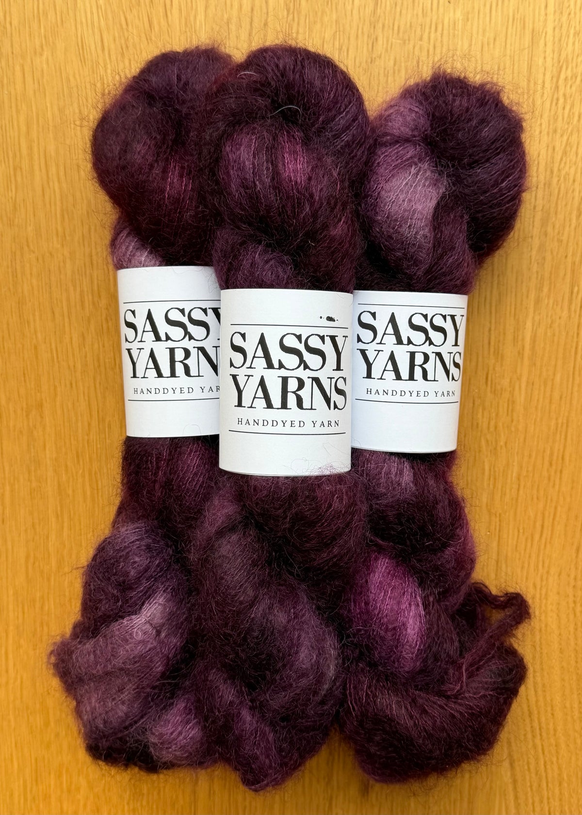 Kid silk mohair - Auberginer