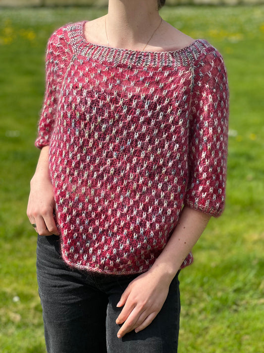 CRAZY COUSIN AF PURE KNIT AND PURL - RØD