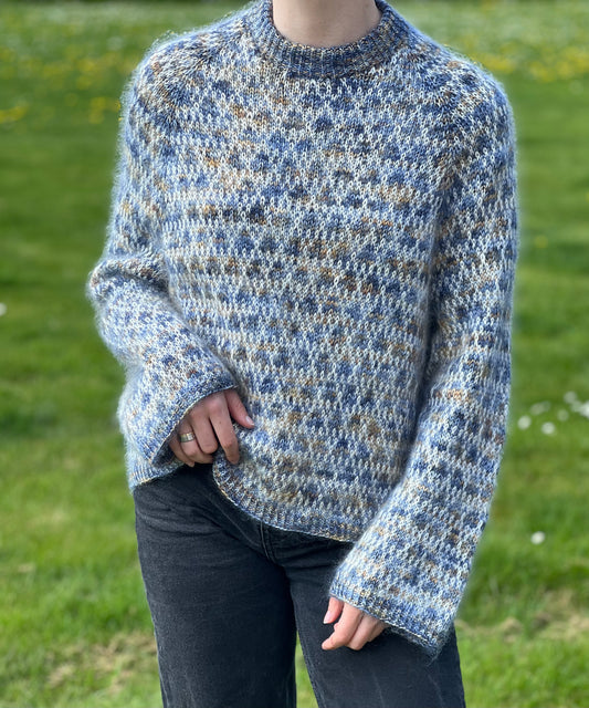 SPOT SWEATER AF ANNE VENTZEL - BLÅ