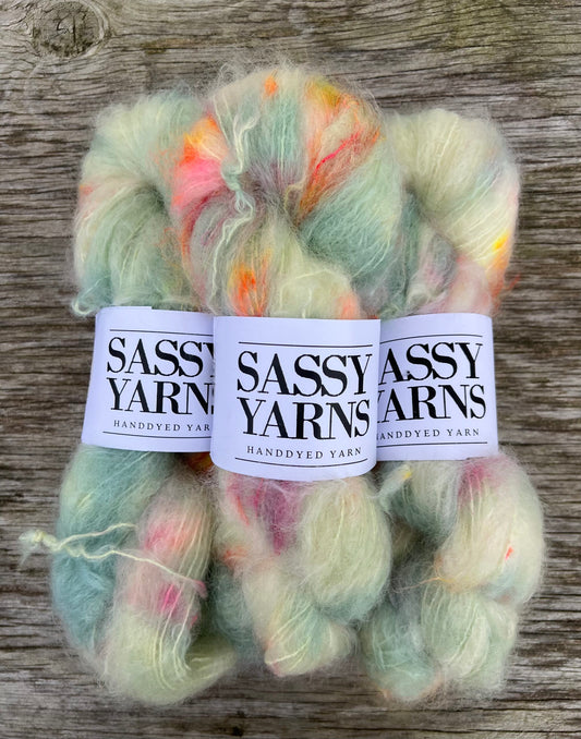Chunky/fed Mohair - Forår