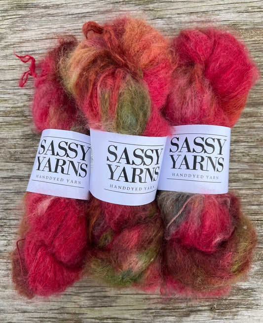 Chunky/fed Mohair - Æbler