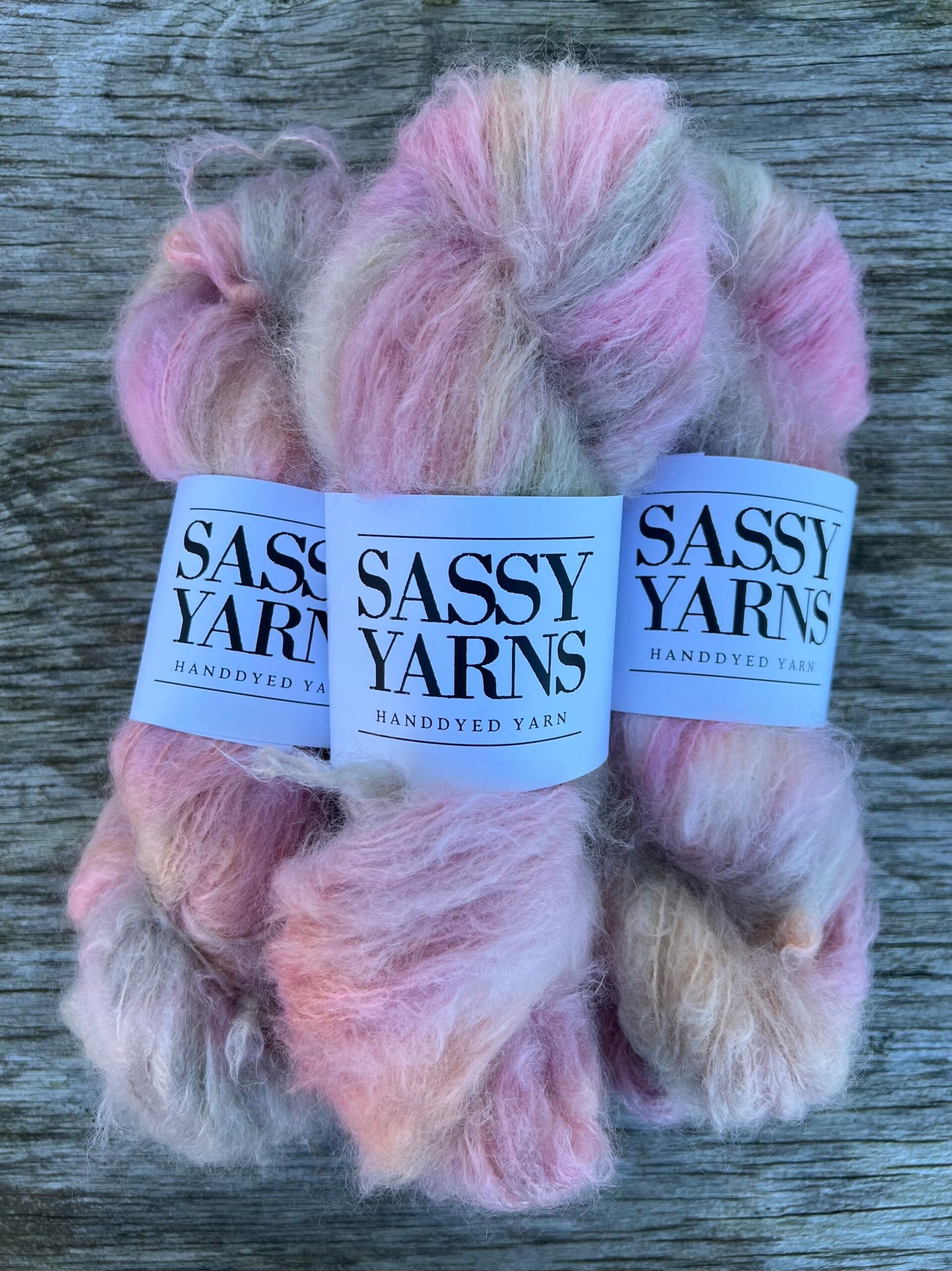 Chunky/fed Mohair - Tornerose
