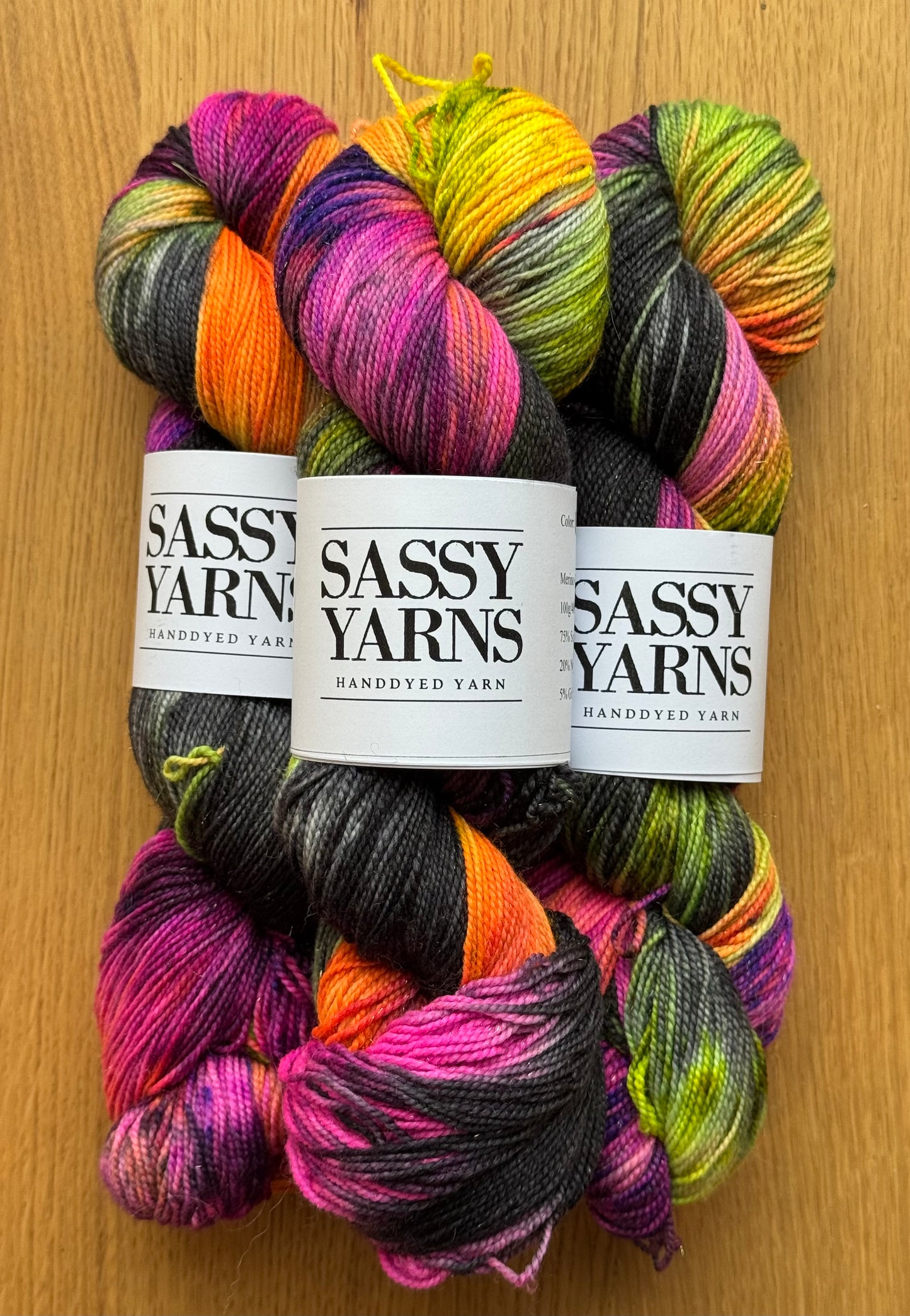 Merino Guld Glitter Sock - Vampyr vingummi