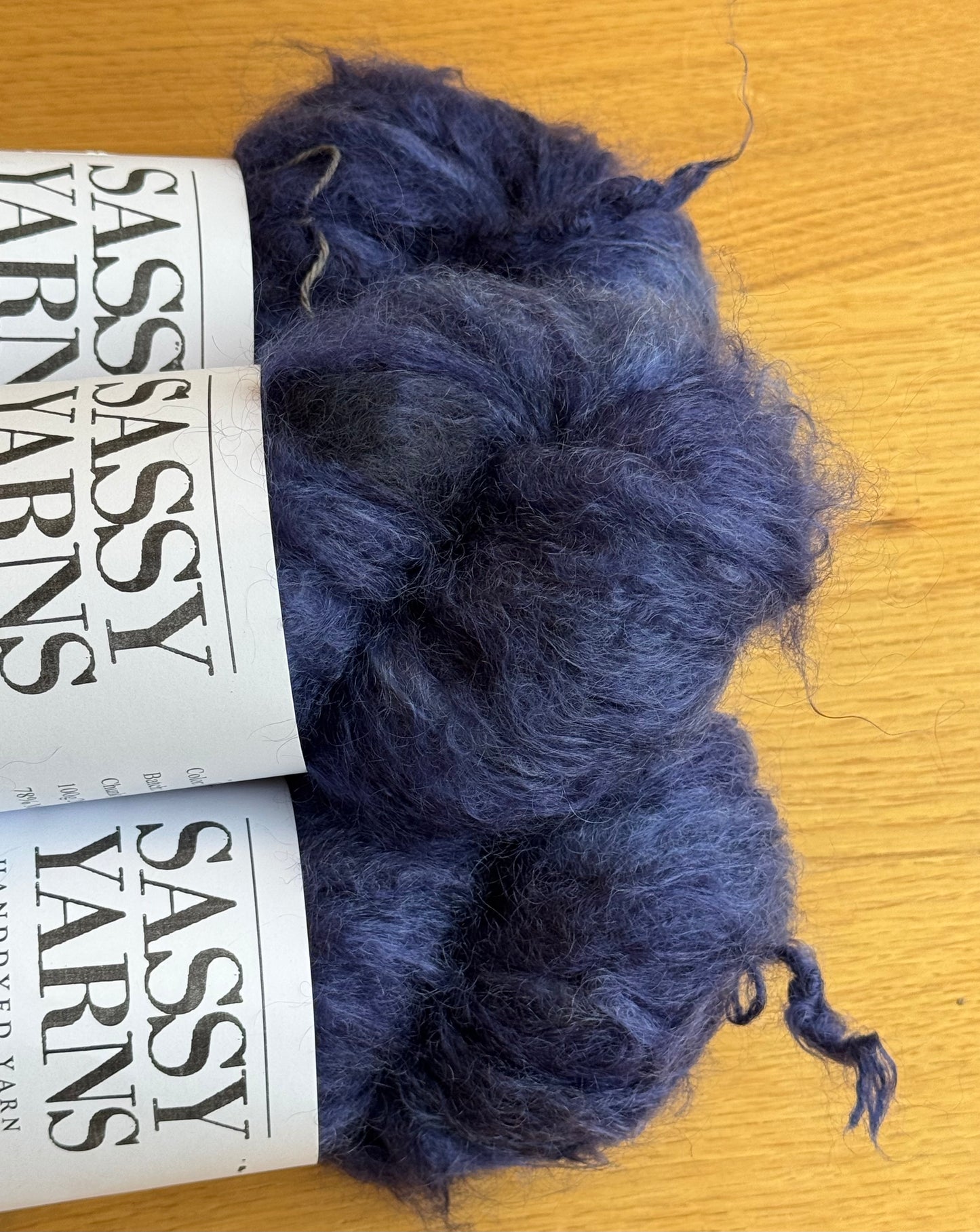 Chunky/fed Mohair - Navy