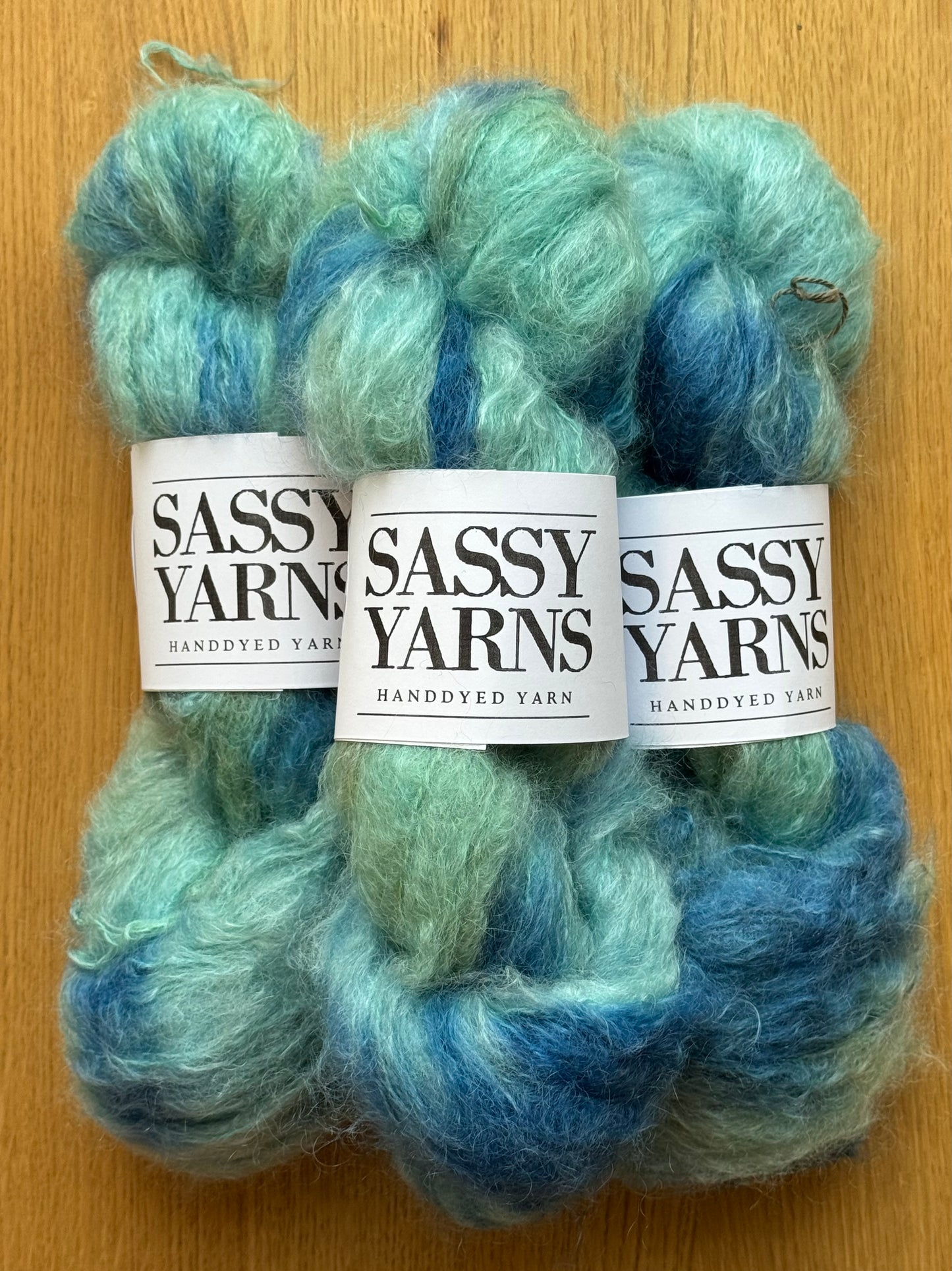 Chunky/fed Mohair - Ocean
