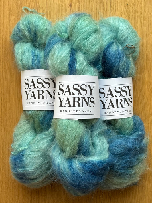 Chunky/fed Mohair - Ocean