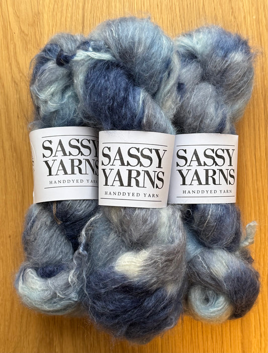 Chunky/fed Mohair - Frost