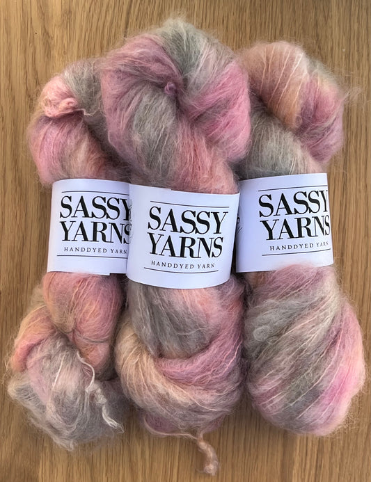 Chunky/fed Mohair - Tornerose
