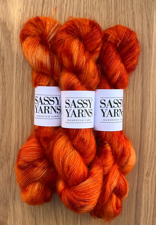 Kid silk mohair - Orange Ild