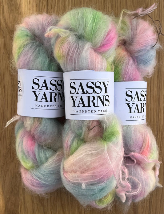 Chunky/fed Mohair - Enhjørninge Prutter