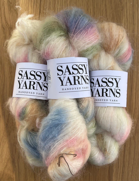 Chunky/fed Mohair - Pasteller