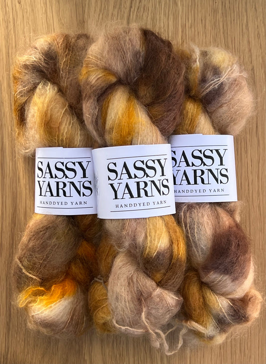 Chunky/fed Mohair - Honning Bjørn
