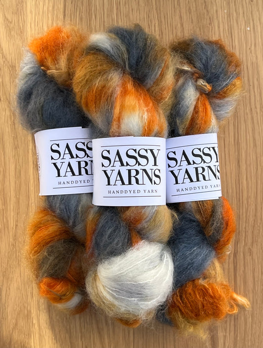 Chunky/fed Mohair - Rust