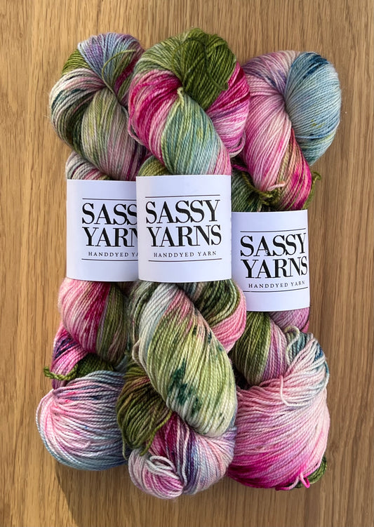 Merino Sølv Glitter Sock - Eventyr