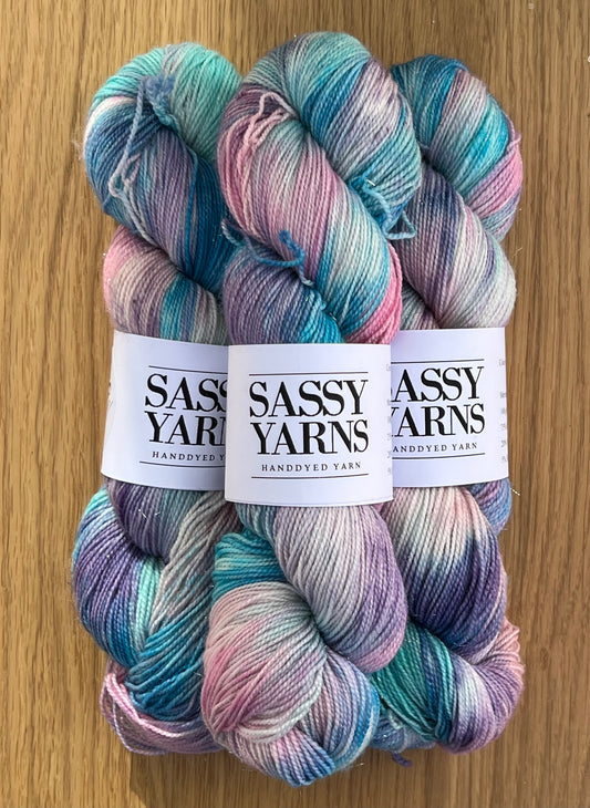 Merino Sølv Glitter Sock - Enhjørning