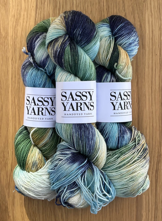Merino Guld Glitter Sock - Vesterby