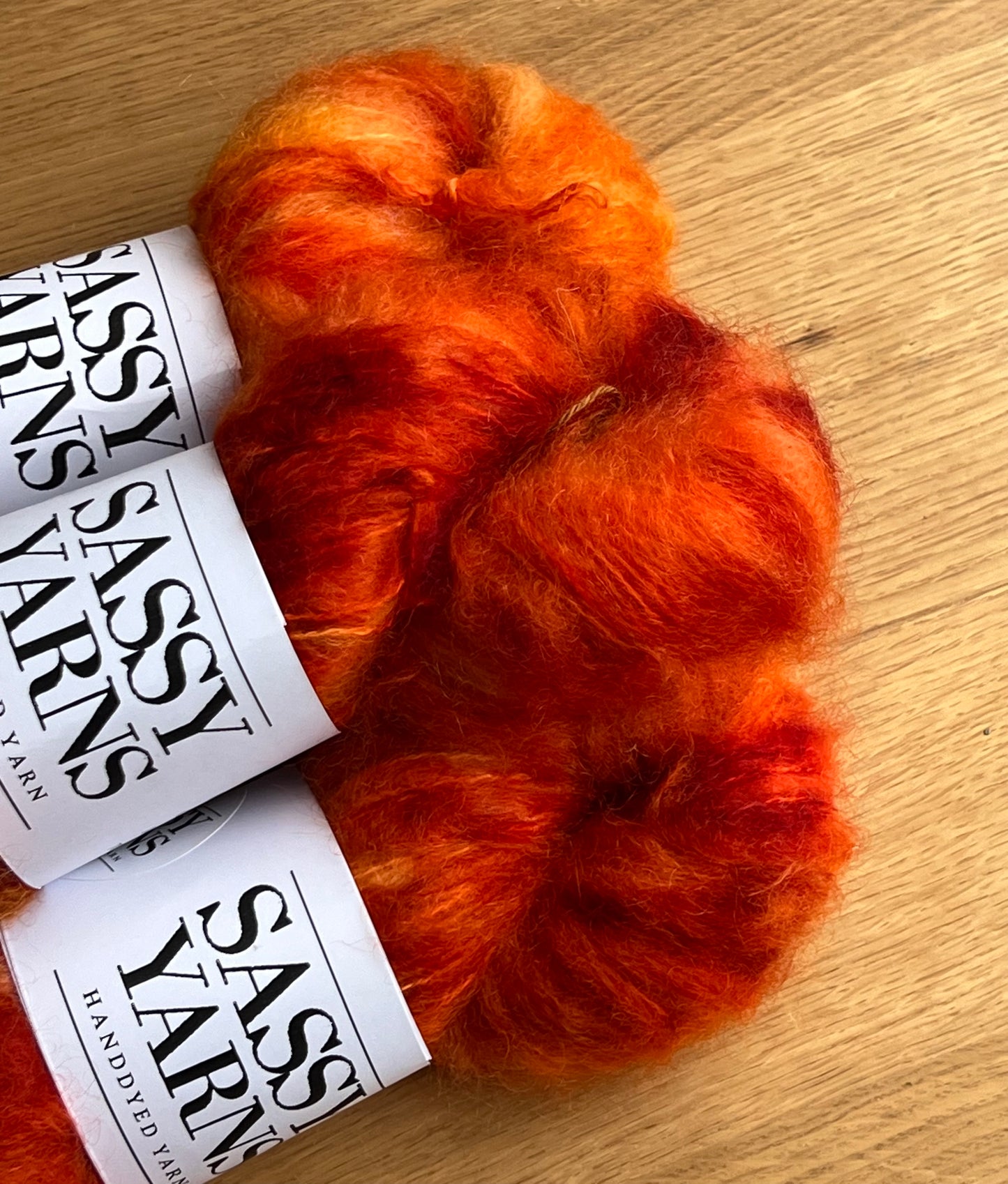 Chunky/fed Mohair - Orange ild