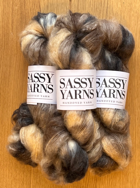 Chunky/fed Mohair - Leopard