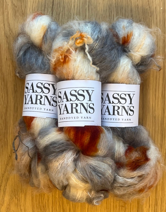 Chunky/fed Mohair - Amber