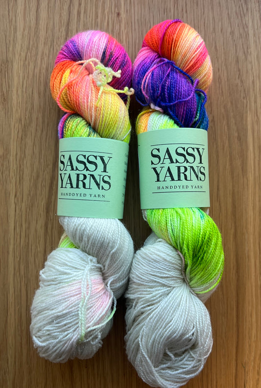 Merino Sølv Glitter Sock - Fest