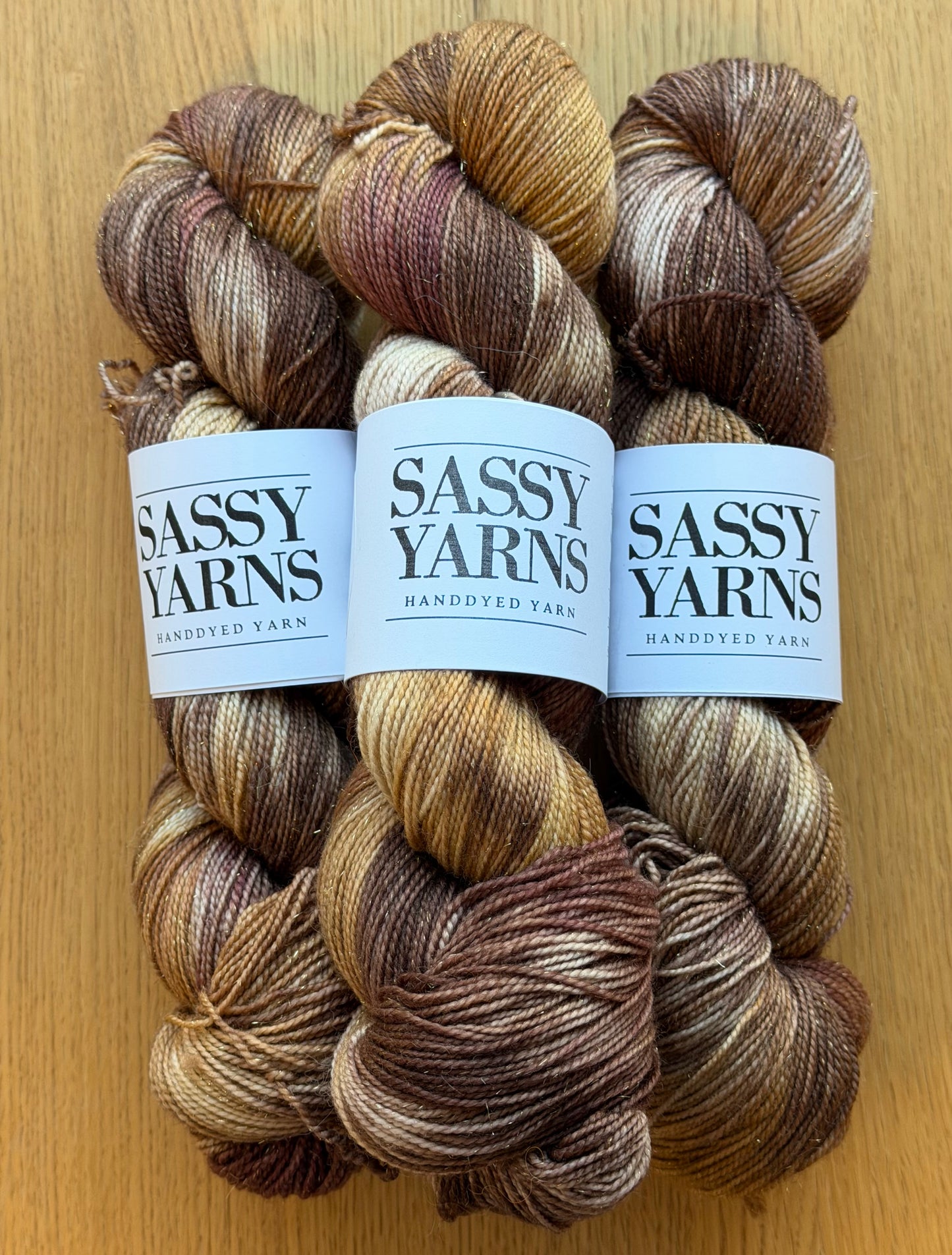 Merino Guld Glitter Sock - Cookies