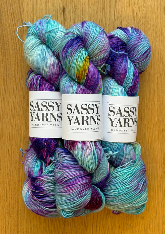 Merino Singles glitter - Havfrue