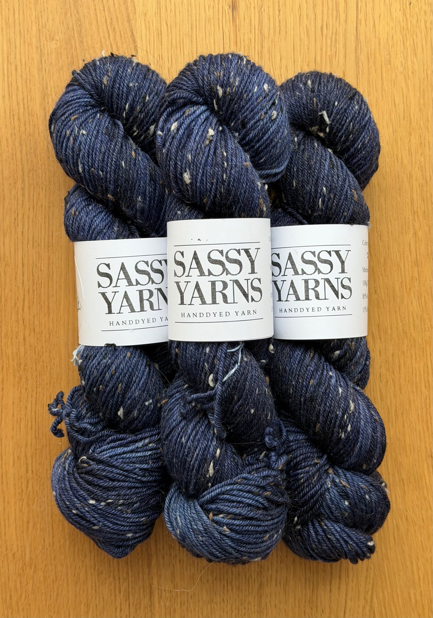Merino Tweed - Navy